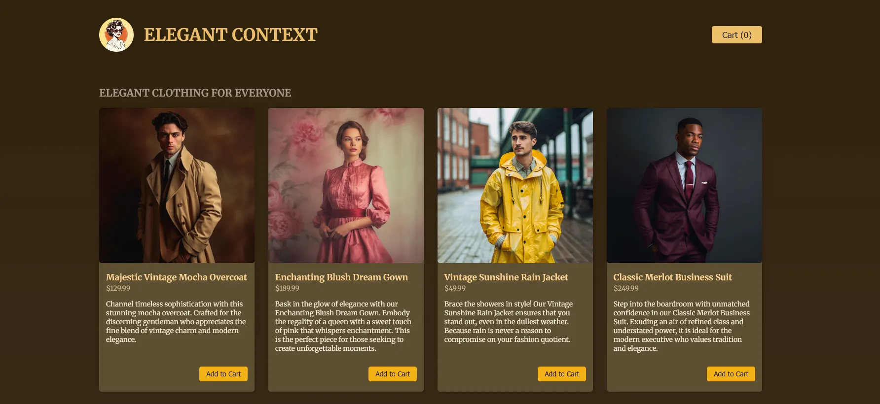 Elegant Context: Webshop